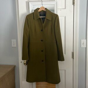 Olive Green Long Coat